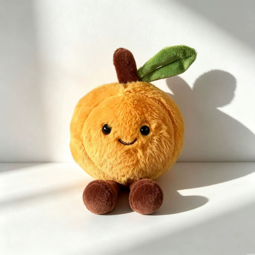 Amuseables fuzzy peach plush - amuseables,