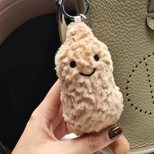Jellycat peanut plush keychain - jellycat,